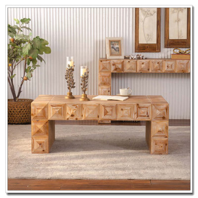 47.24" Rustic Coffee Table