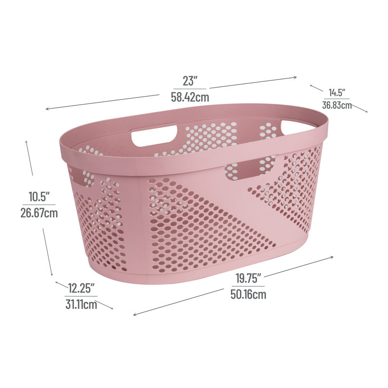 Plastic Laundry Basket with Handles