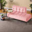 Canapés en velours peu encombrants, rose, design moderne pour n'importe quelle pièce
