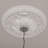 Endurathane Alexa Ceiling Medallion, 20 1/2"OD x 1 7/8"P (Fits Canopies up to 2 7/8")Hand-Painted Steel Gray Finish-29361584