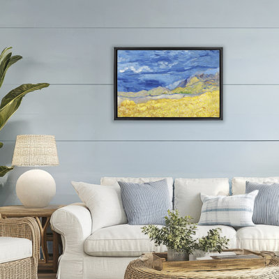 Land Meets Sky Expressionist Floating Frame, design by Seven Trees Design