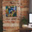  «Mandrill» par Pedro Gavidia, art mural sur toile, 12 po x 12 po