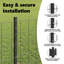 80 cm H x 2500 cm W Steel Border Fencing