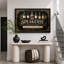 «Speakeasy Vintage Bottle Bar», impression sur toile encadrée, impression sur toile-131635999-131636002