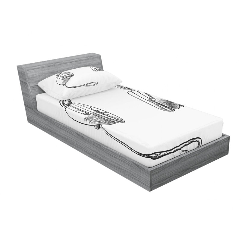 Ensemble de draps Sketches, Ensemble de draps pour lit simple avec drap-housse
