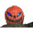 Haunted Hill Farm 80 In. Life-Size Poseable Pumpkin Scarecrow, Halloween Animatronic with Touch Activated Lights and Sound