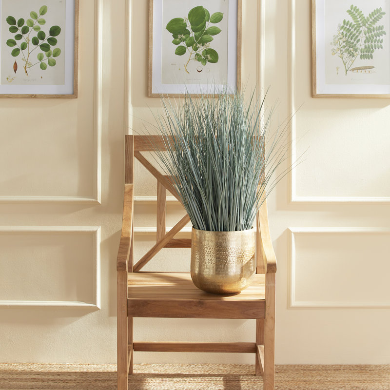 Faux Blue Oat Grass Grass in Pot