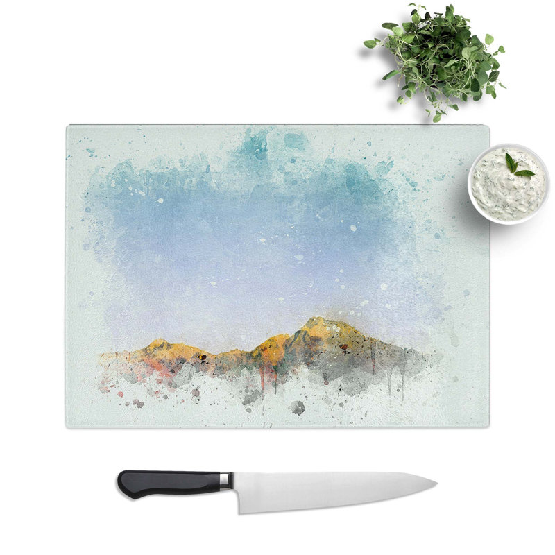 Glass Isalo National Park in Madagascar in Abstract Chopping Board, 39 cm W x 28.5 cm L