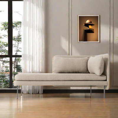 Fauteuil inclinable moderne en coton et en lin