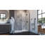 Eurolite 34 in. W x 76 in. H Fixed Single Panel Semi-Frameless Shower Screen Door in Oil Rubbed Bronze w/ 3/8 in. Glass-92529029