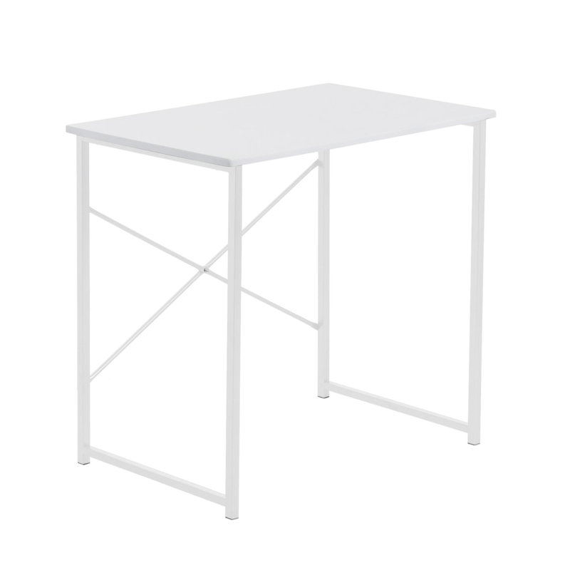 Harbour Housewares - Wooden Computer Desk, White, White
