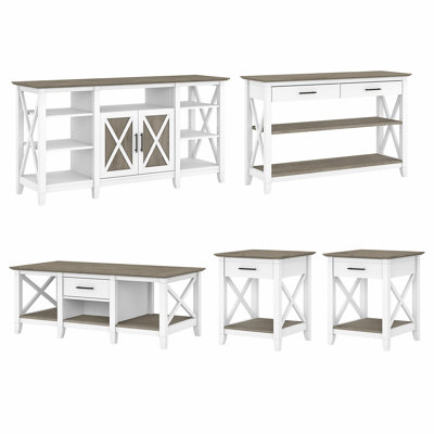 Ensemble de tables basses 5 pièces Aspen
