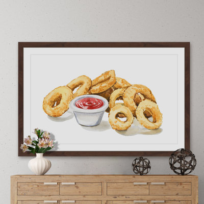 « calmars beignets », reproduction d’art encadrée
