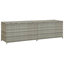 Coffre de rangement en polyéthylène rotin gris 78,7 po x 19,7 po x 23,6 po vidaXL -129393290-85263295
