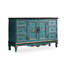 Buffet bleu en bois massif