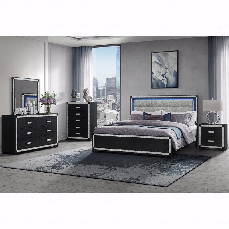 Charcoal Nightstand