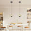 1 - Light Black LED Dome Pendant