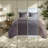 Cozy King Bedding Sets, Polyester Reversible Diamond Quilt For Modern Home