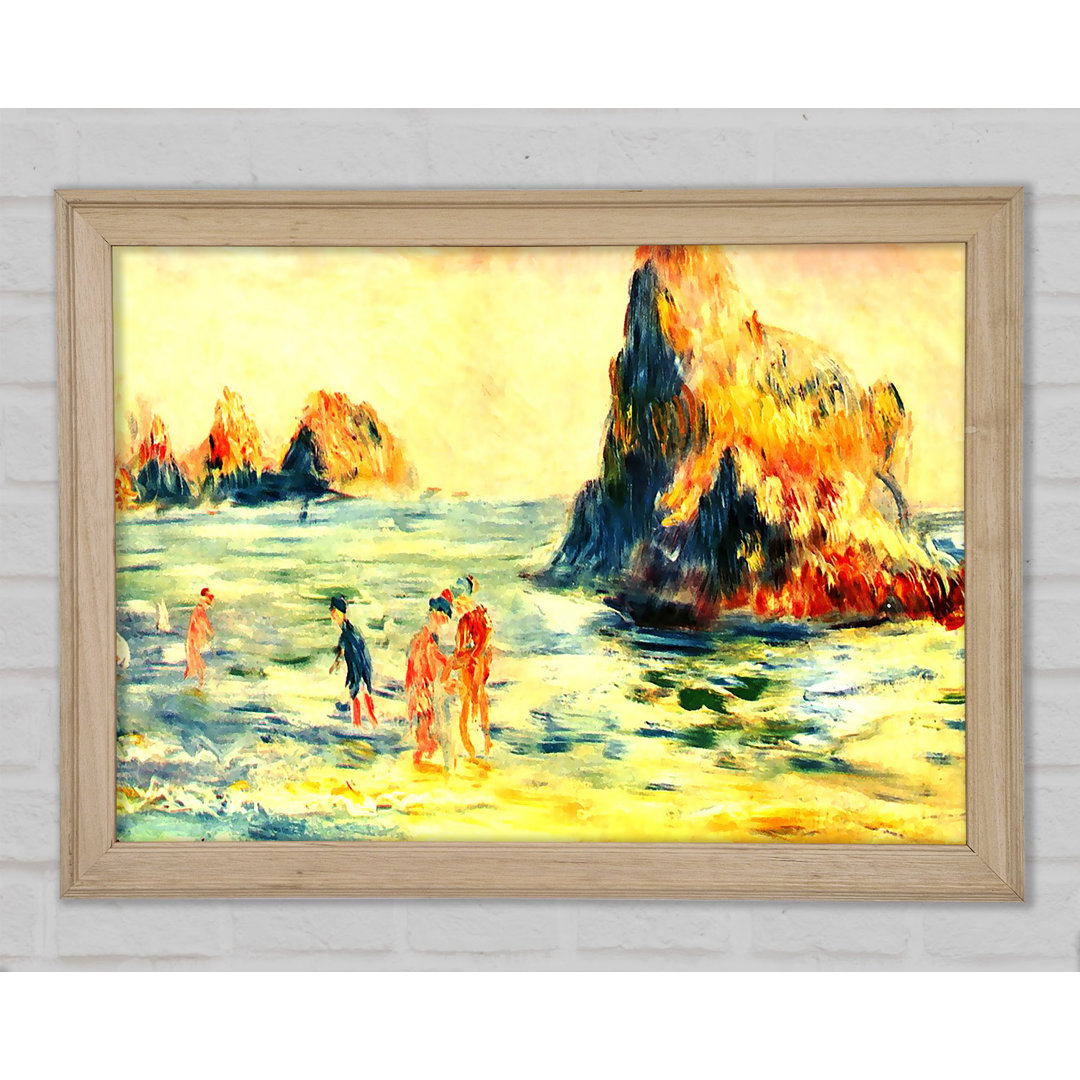 Renoir Rock Cliffs In Guernsey - Einzelner Bilderrahmen Kunstdrucke