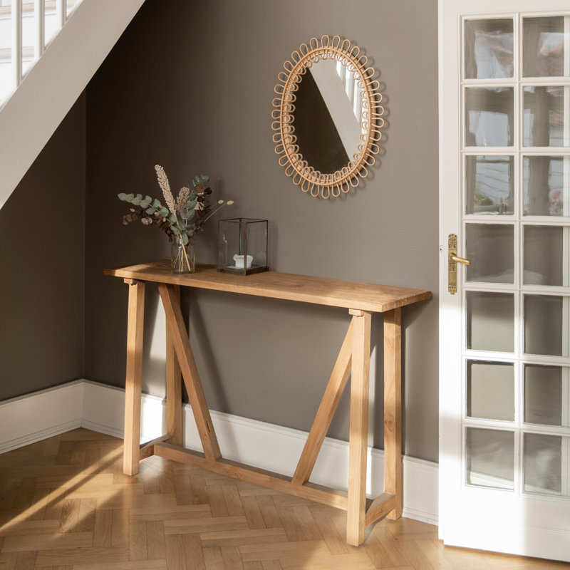 Luella Rattan Oval Wall Mirror