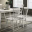 Chaise d'appoint de salle à manger rustique en bois massif 2, couleur blanche, look moderne, facile à assembler avec guide détaillé Instructions claires-795844721