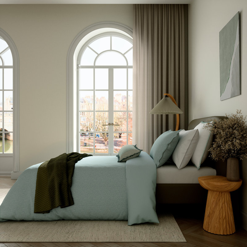 Emmy Cotton Duvet Cover Set, Super King Duvet Cover + 2 Pillowcases