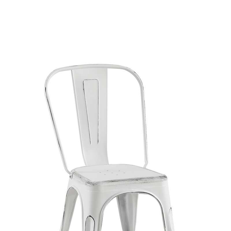 Chaise de salle à manger Kalya, Blanc mat sablé, 2