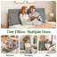 Coussin de tête de lit pour lit, coussin de lecture triangulaire avec support pour le dos, coussin de dossier en coin avec poche latérale-1191607286