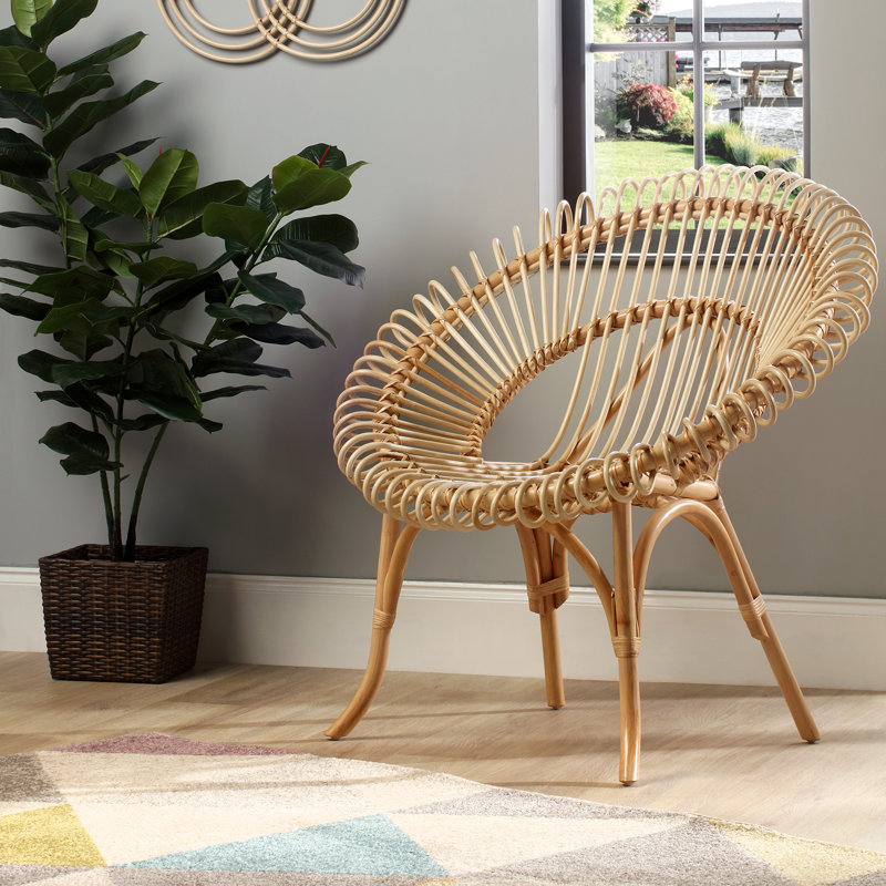 Brookhaven Wicker Accent Chair, Natural