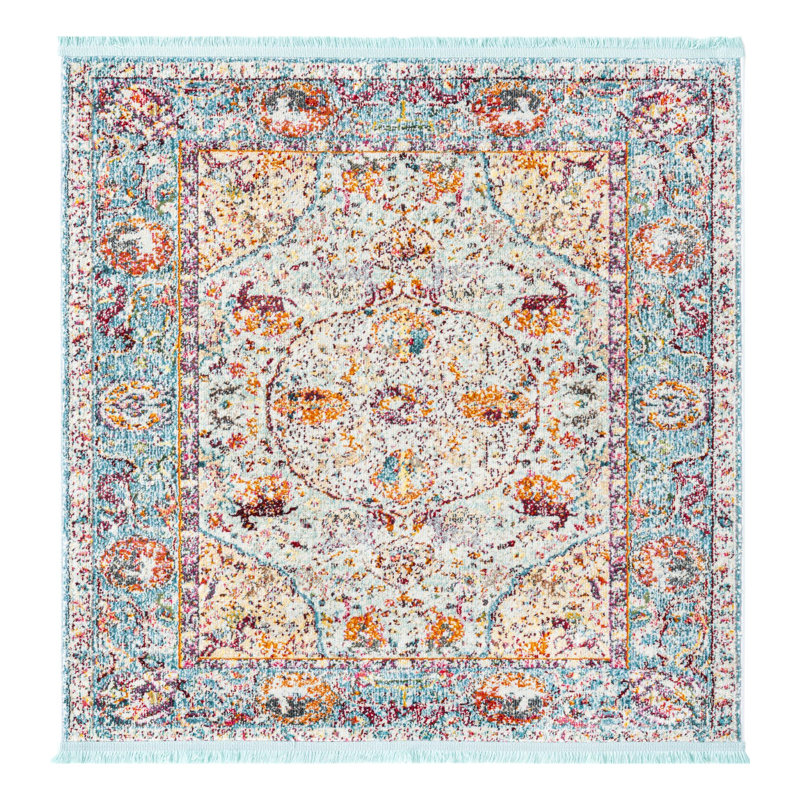 Folmar Oriental Indoor Rug, Square 4'