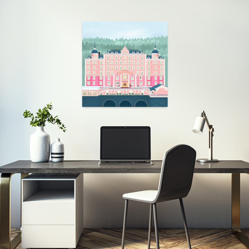 Art contemporain, architecture abstraite, art urbain, H 18 po x l 18 po