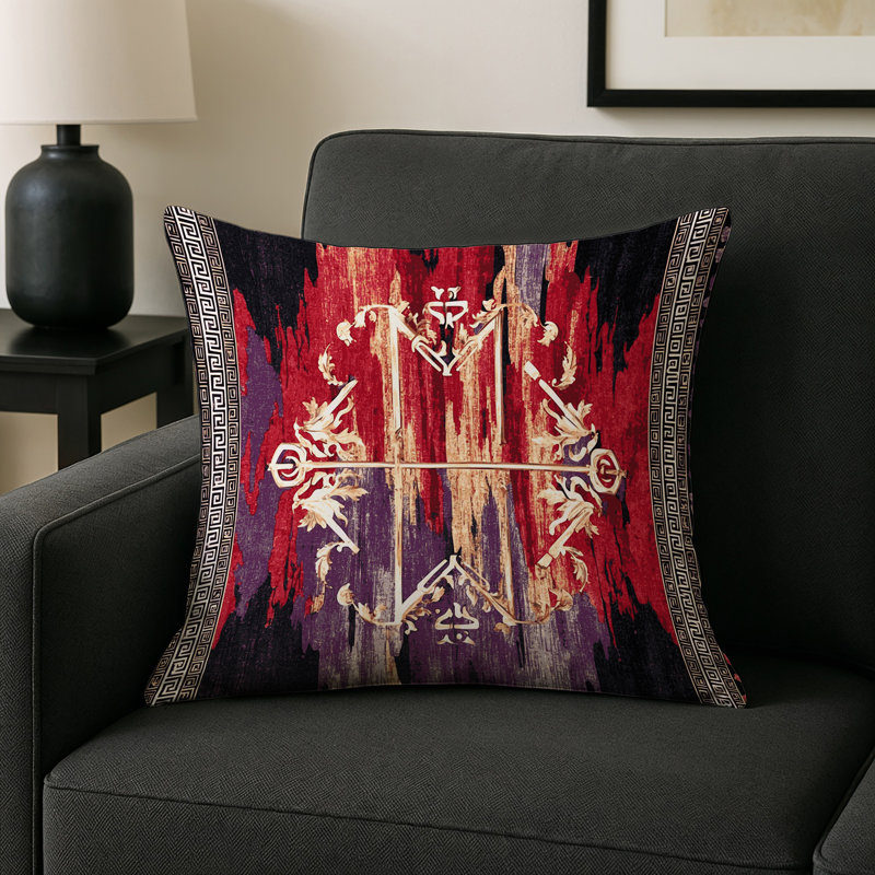 Pythagorean Lines Indoor And Outdoor Throw Pillow, Square 20"