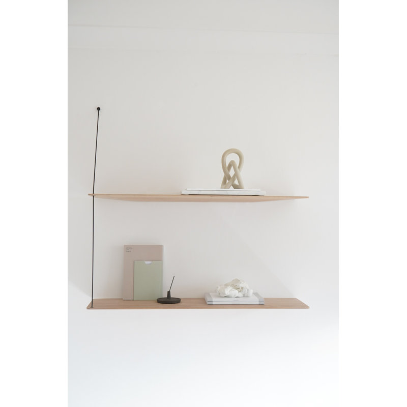 Stedge Shelf (60 Cm), White Oak, 47.2" H x 23.6" W x 8.7" D