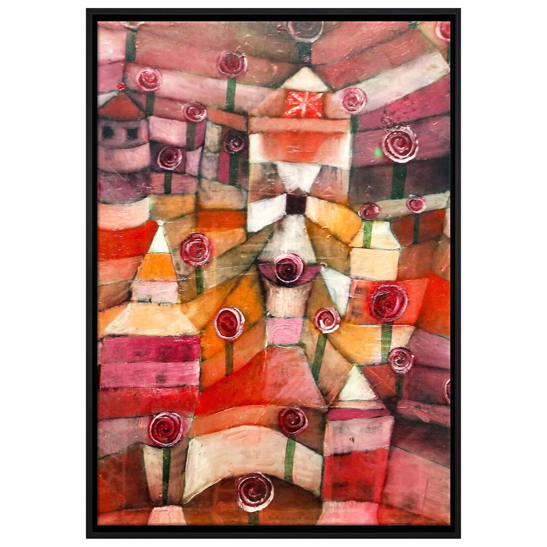 Gerahmtes Leinwandbild "Rose Garden" von Paul Klee