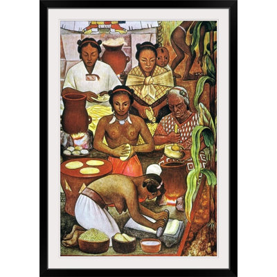 Diego Rivera " Rivera: Grinding Corn " by Diego Rivera