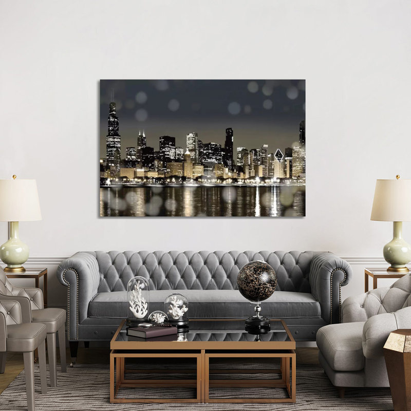 Chicago Nights I by Kate Carrigan - Print on Canvas, 20.32 cm H x 30.48 cm W, Wrapped Canvas