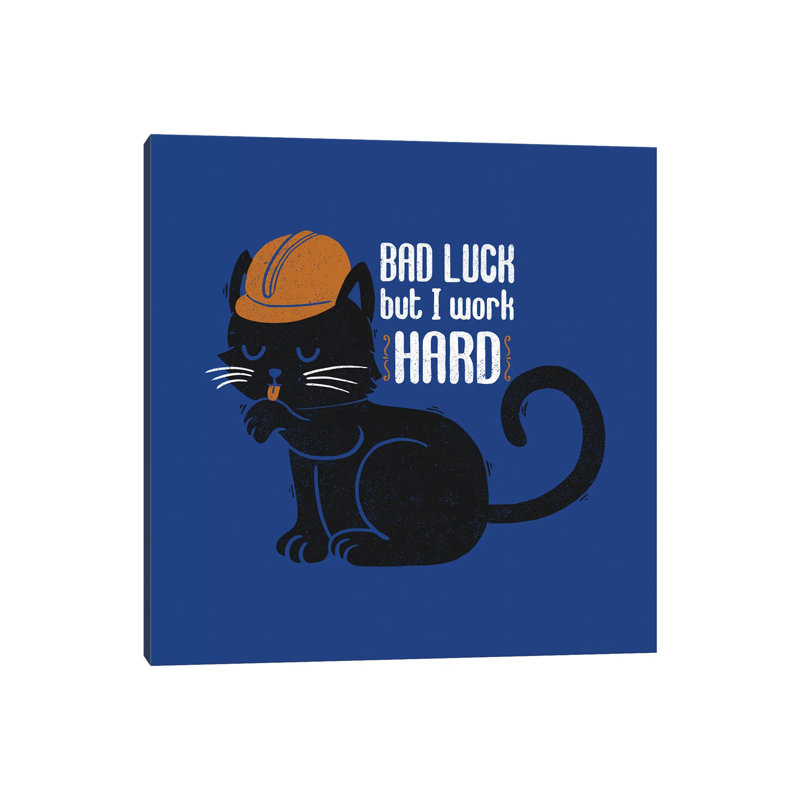 Bad Luck But I Work Hard by Tobias Fonseca - Gallery-Wrapped Canvas Giclée on Canvas, Canvas