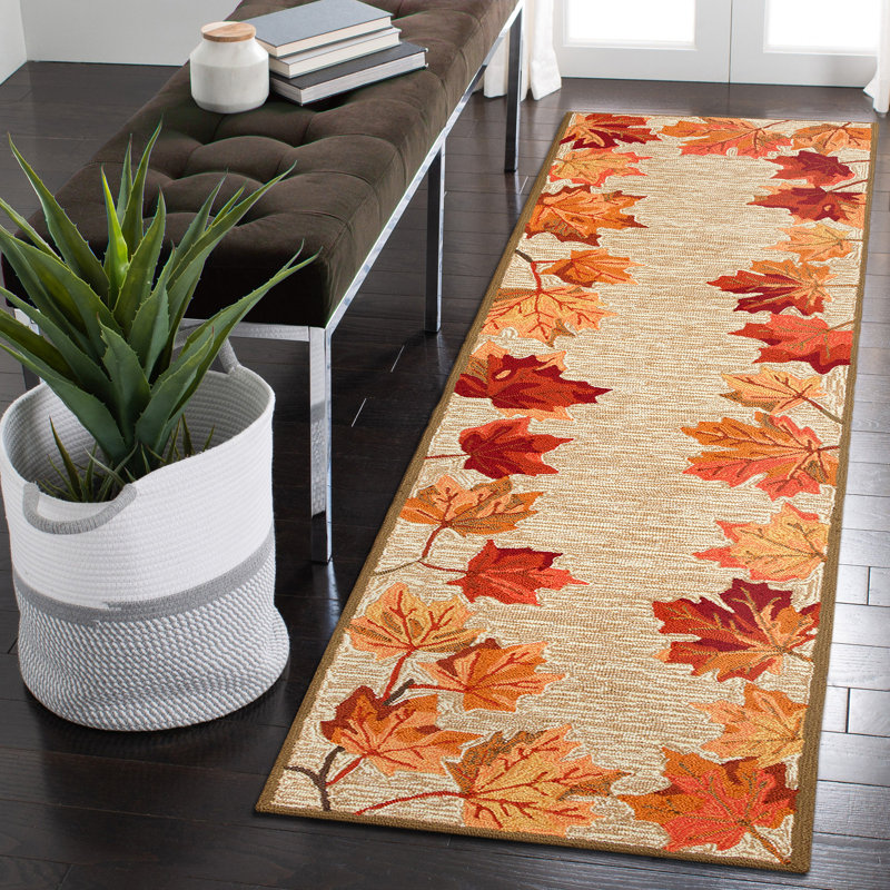 Dasan Hand Tufted Floral Indoor / Outdoor Rug, Runner 2' x 8'