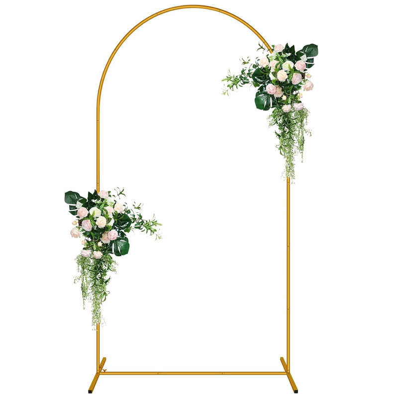 100cm W x 40cm D Metal Arbour in Gold