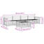  Outdoor Sofa Set 5 Pcs Solid Acacia Wood Sectional Garden Furniture