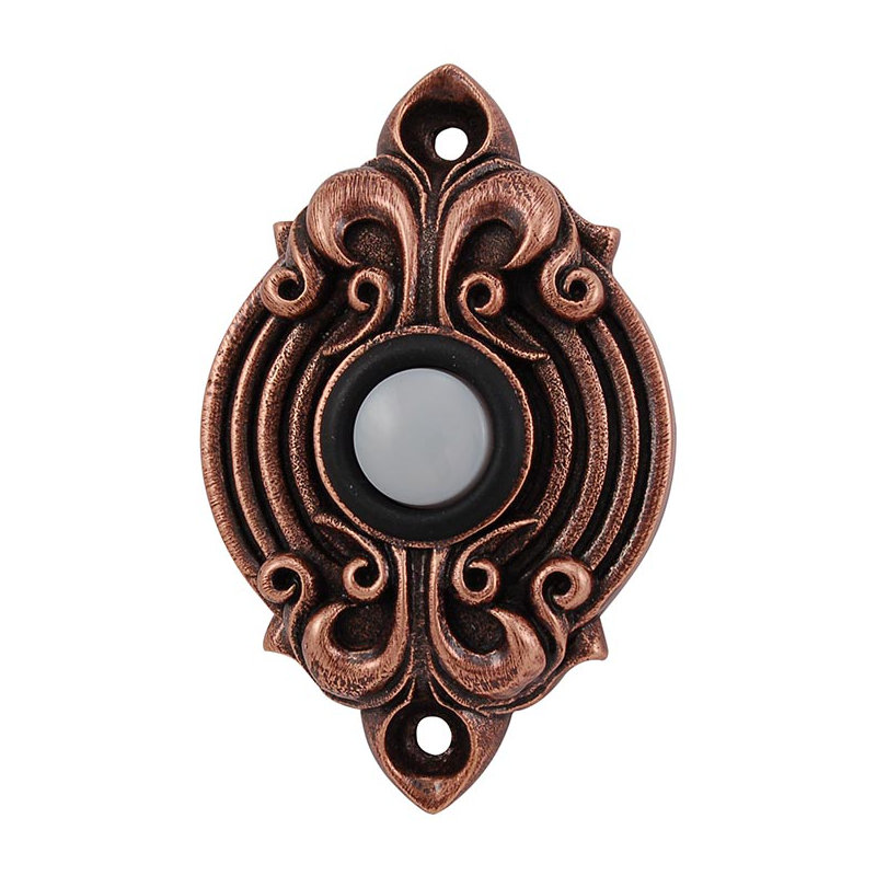 Sforza Push Button, Antique Copper