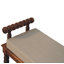 Linen Blend Upholstered Bench