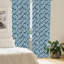 Panneau coulissant floral semi-diaphane avec passe-tringle-45232125