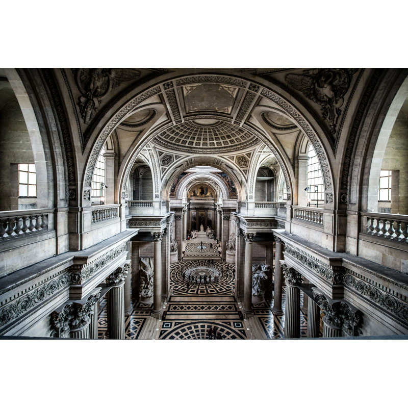 Friedell French Pantheon In Paris par - Photographie de toile tendue, H 8 po x l 12 po