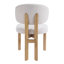 Chaises de salle à manger rembourrées de style Mid-Century avec structure en bois d'hévéa-118740439