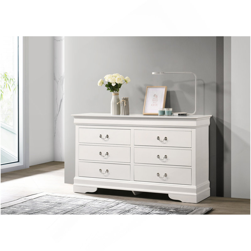 Commode Louisphillipe G02190-D, blanc, Blanc