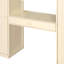 Lit mezzanine double avec escalier de rangement, coiffeuse encastrée avec miroir et tiroir, armoire et armoires, ports et lumières de chargement USB, beige-768349829