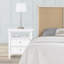 Table de chevet 2 tiroirs Weston White-74663296