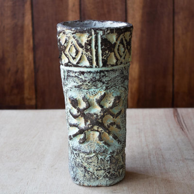Handmade 9"" Ceramic Table Vase -  Novica, 384600