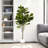 Artificial Fiddle Leaf Fig Tree In Plastic Nursery Pot-297294827